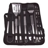 Barbecue Utensil Set With Carry Case & 3 Fatwood Sticks